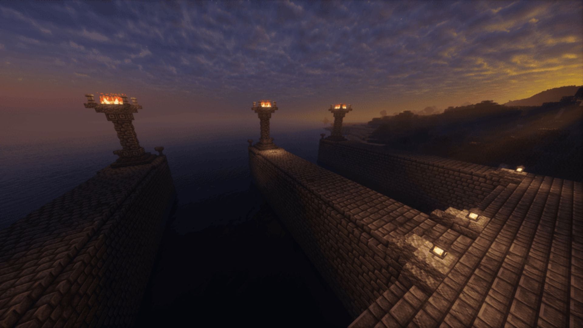 The structure with the portal to enter Paradis (Image via Mojang Studios || CurseForge/@Danny7)