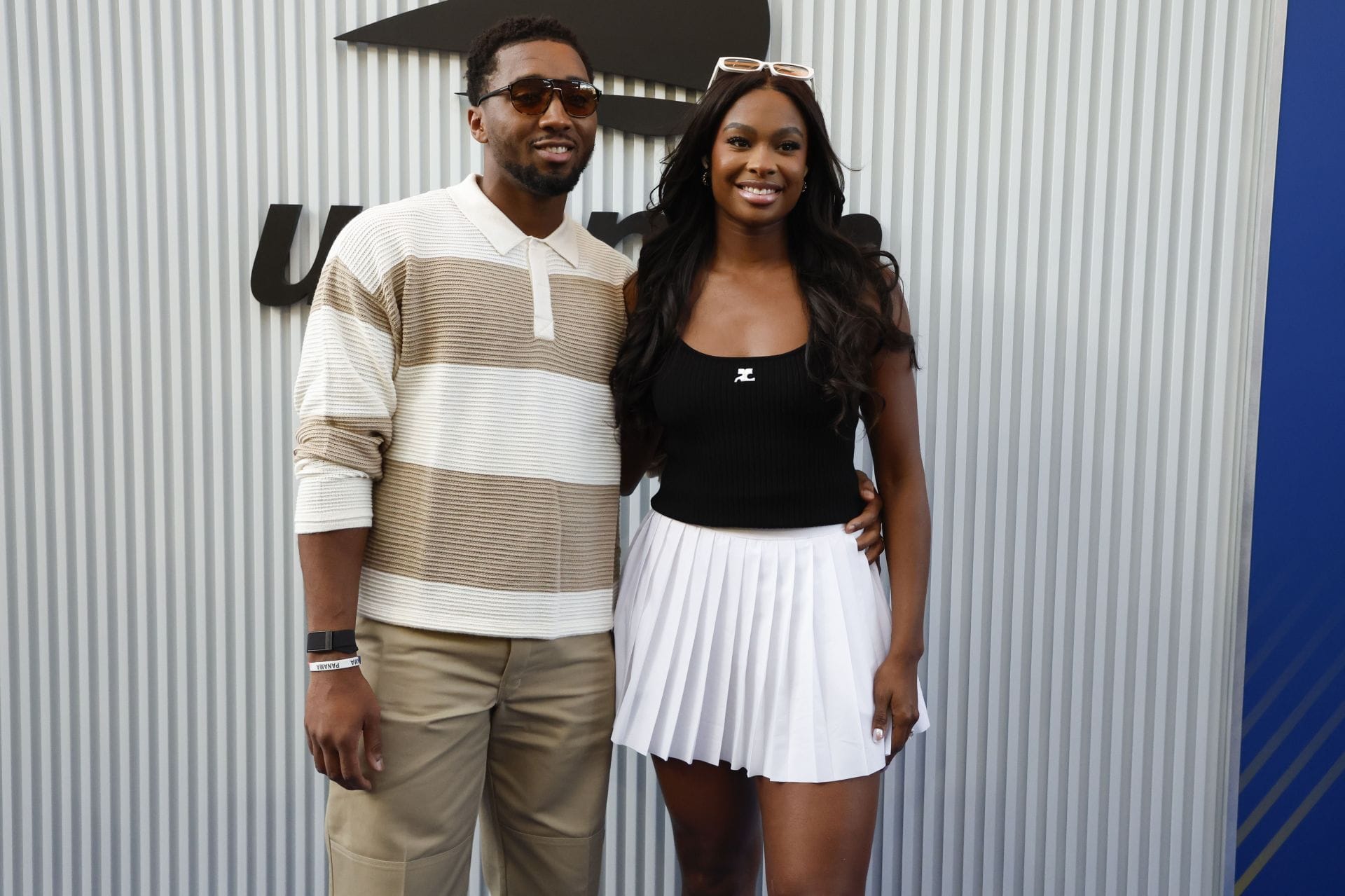 WATCH: Donovan Mitchell Bumps Into Fiancee Coco Jones Mid-Play as She Hilariously Pushes Him Away 