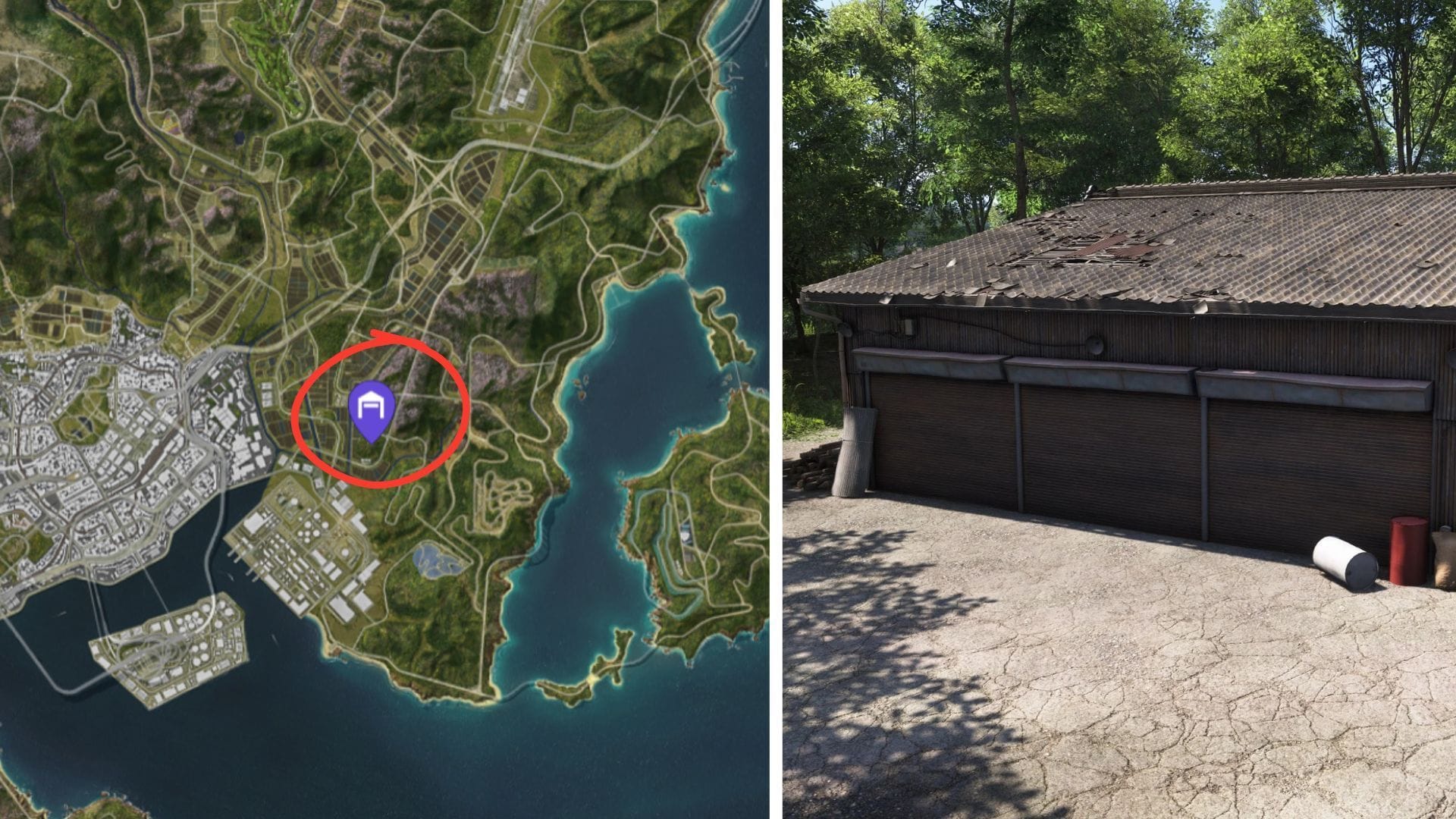 Location of Ford Sierra Cosworth RS500 (Image via Xbox Game Studios || Map Genie)