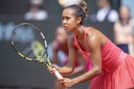 Leylah Fernandez of Canada during the 2023 French Open Tennis Tournament in Paris, France. (Photo by Getty Images)