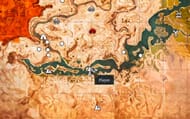 Arrive at the location near the massive statues (Image via Funcom || YouTube/@Renfail)