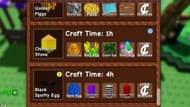 The Black Spotty Egg in the Crafting Station (Image via Roblox)