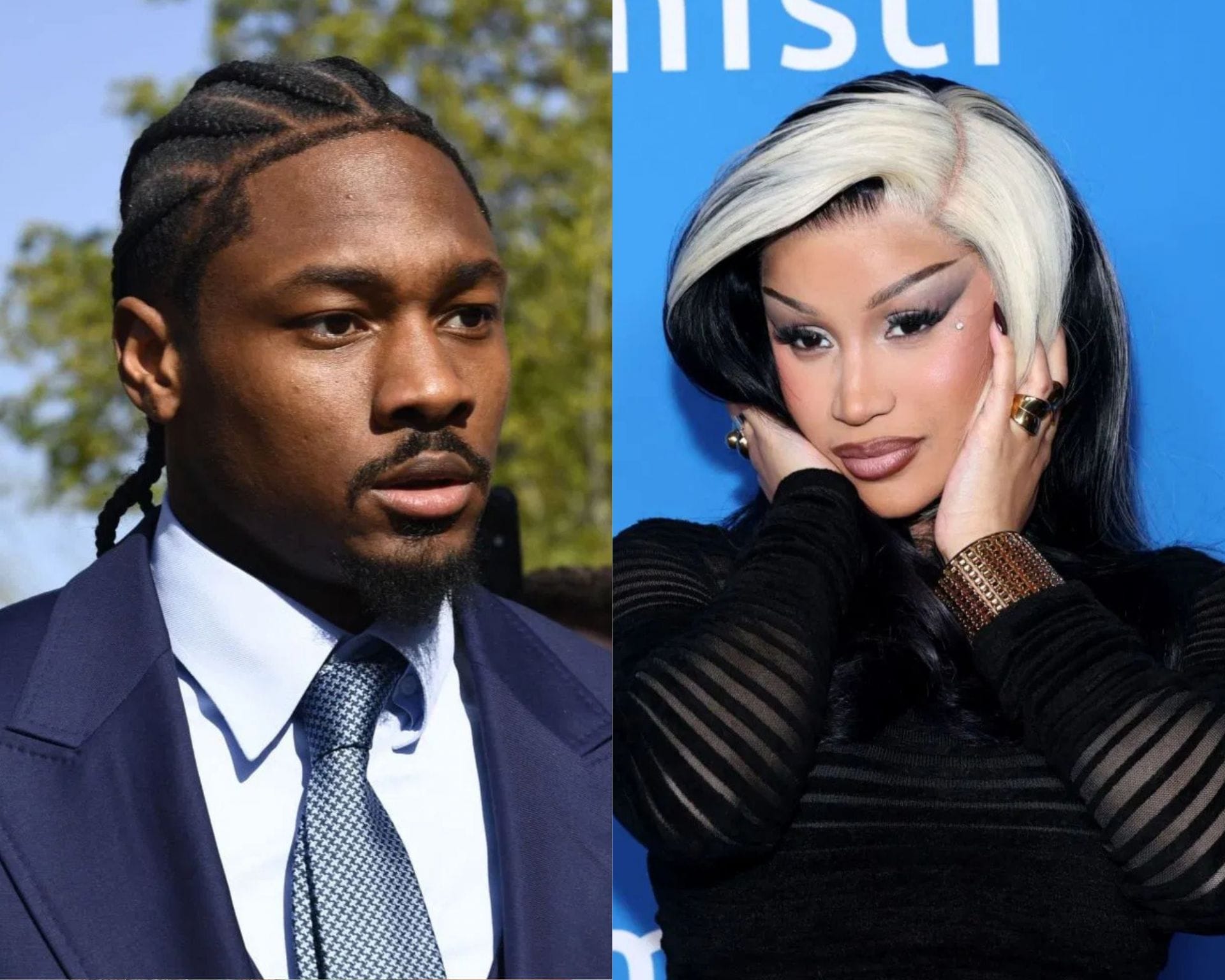 “That’s why Cardi B was yelling”: NFL fans mock Stefon Diggs for looking “uncomfortable” at daughter's bday celebration with baby mama Cay Benji