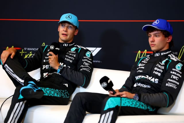 George Russell and Kimi Antonelli address the incident between the two  during F1 Canadian GP sprint