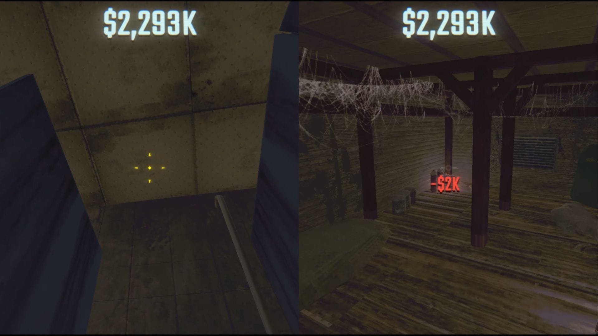Use the cubicle's blue walls as a ladder to get a leg up (Image via Semiwork || YouTube/@waveszr)