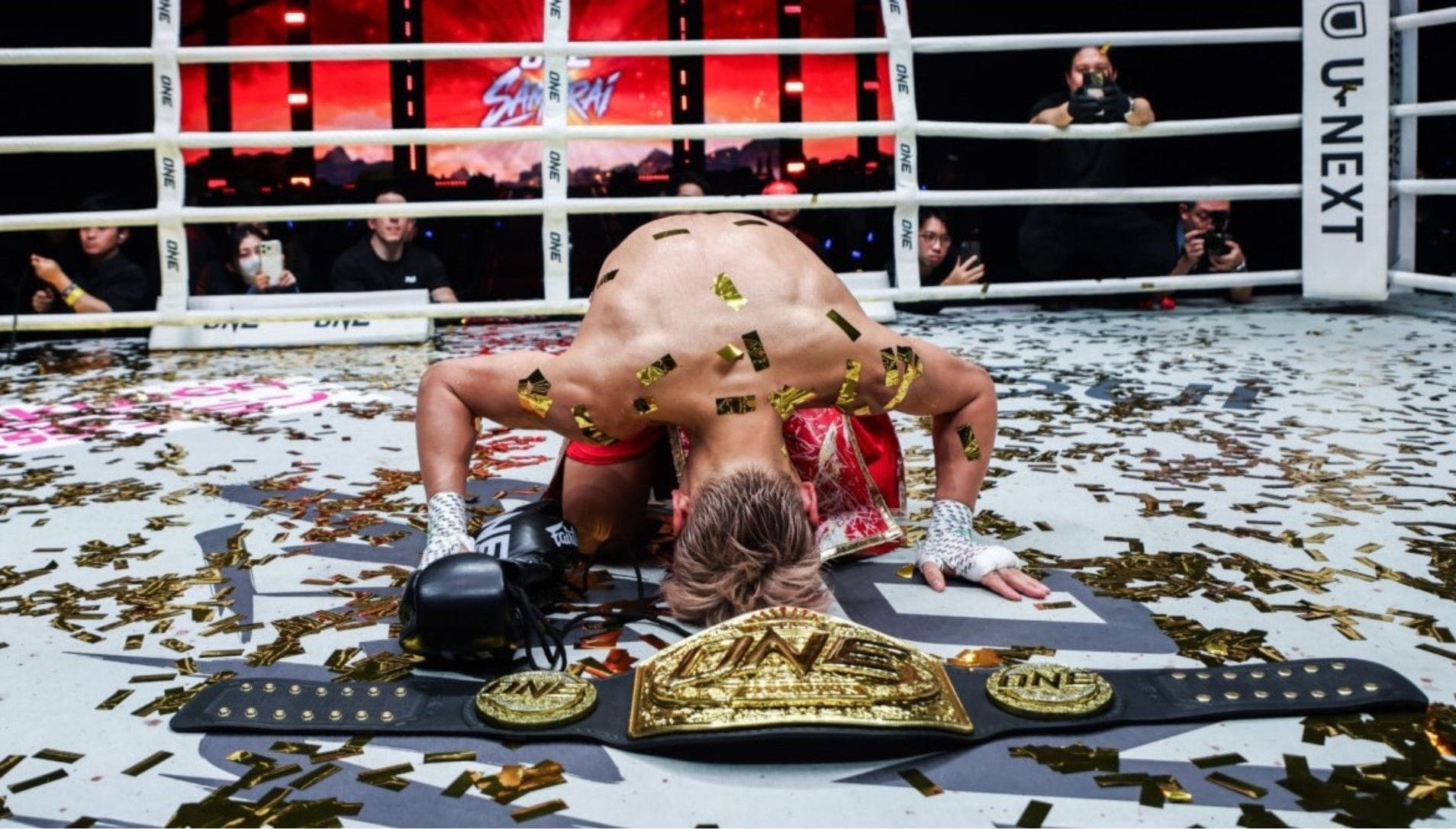 WATCH: Takeru Segawa retires in the ONE Championship ring after TKO of Rodtang Jitmuangnon