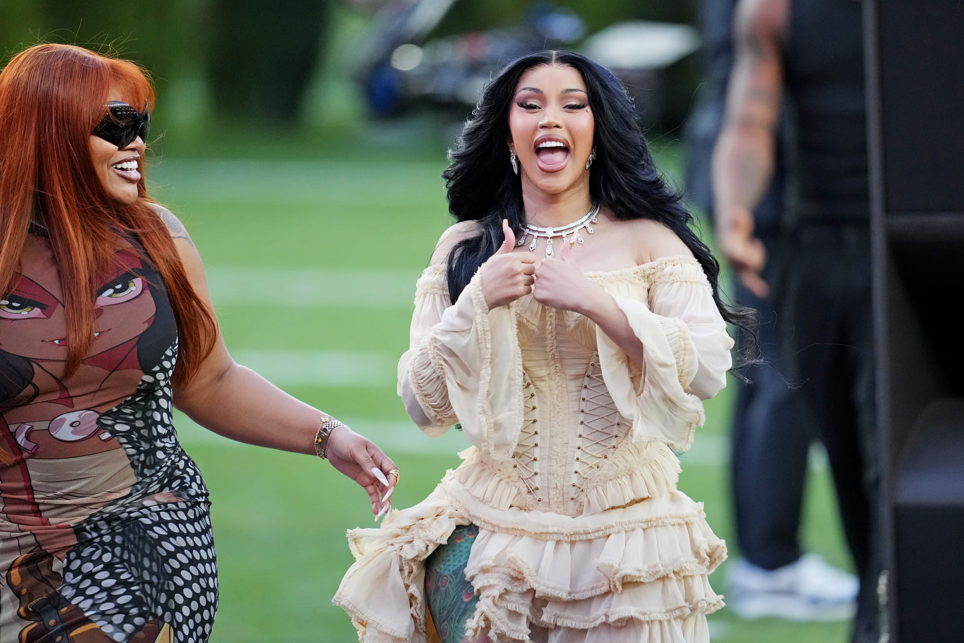 “She has no standards”: NFL fans rip Cardi B for posing with Stefon Diggs at Mother's Day event 2 days after ex-Patriots WR's acquittal
