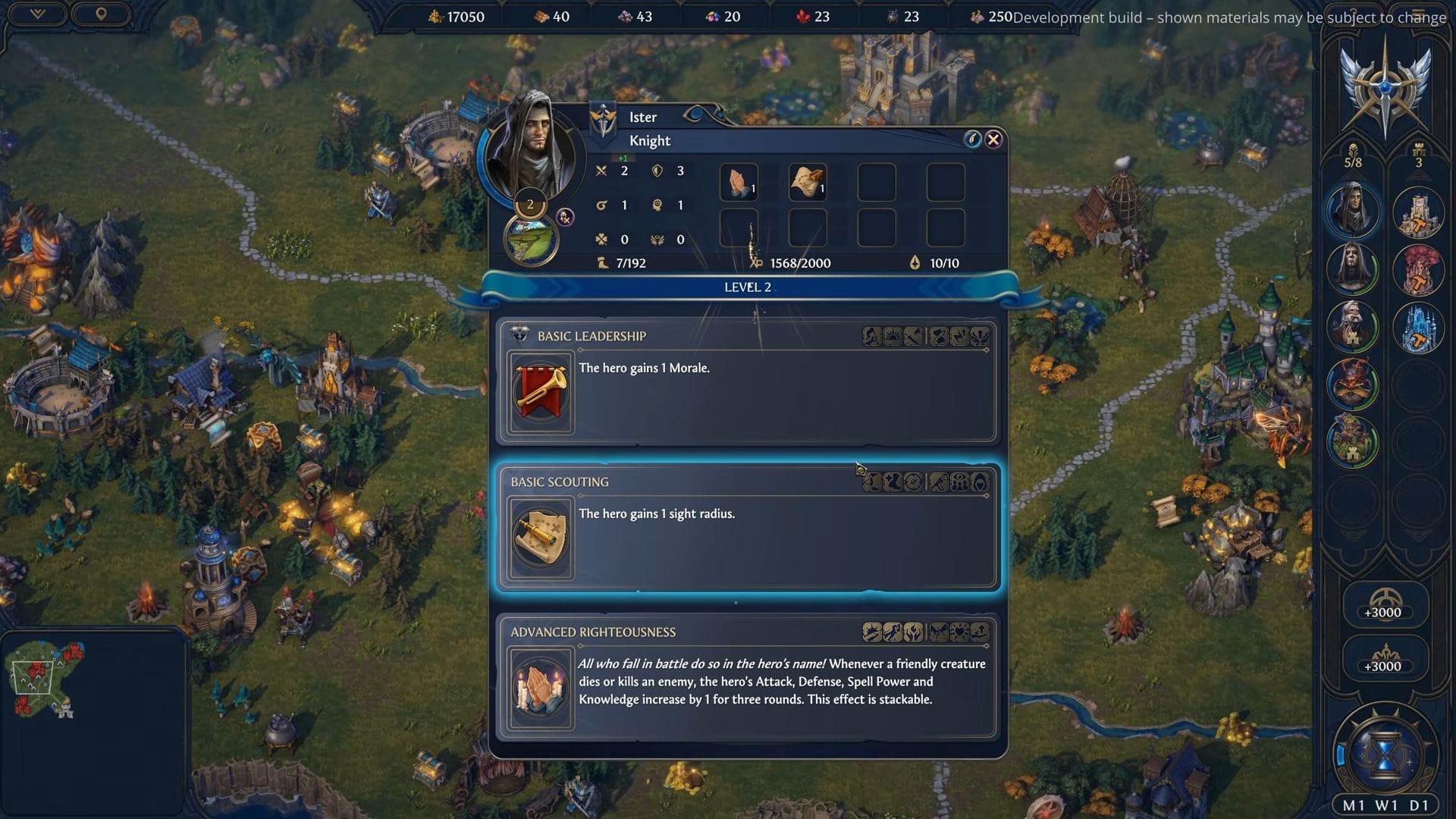 Heroes can choose perks as they level-up (Image via Hooded Horse)