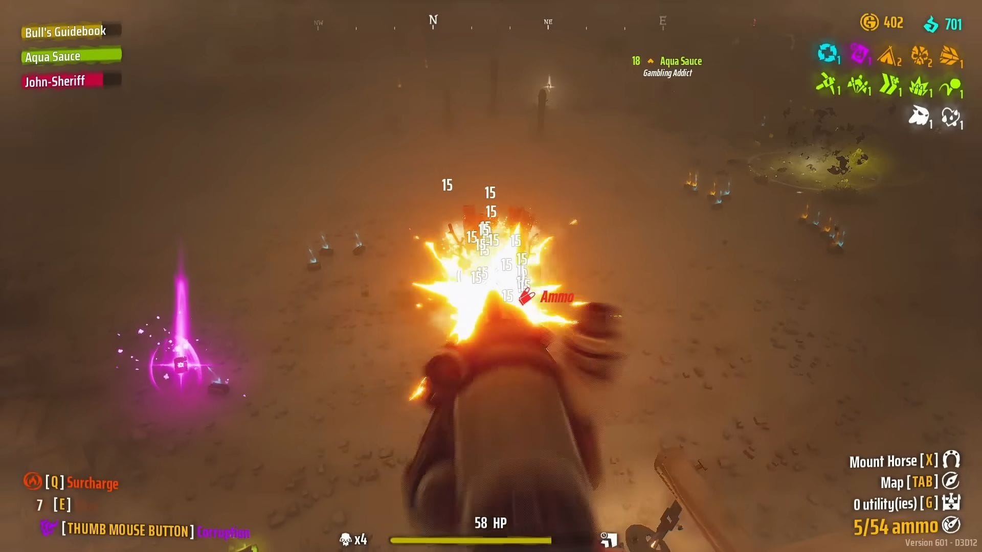 The firing rate of the best Shotgun build (Image via Fireshine Games || YouTube/@BullsGuidebook)