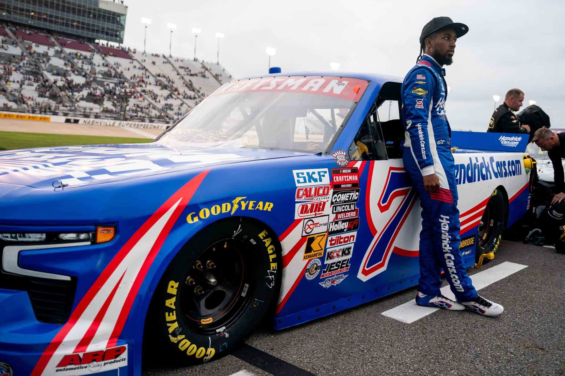 Rajah Caruth admits regret as Layne Riggs denies him Nashville win after late-race battle: “Some things I should have done better”