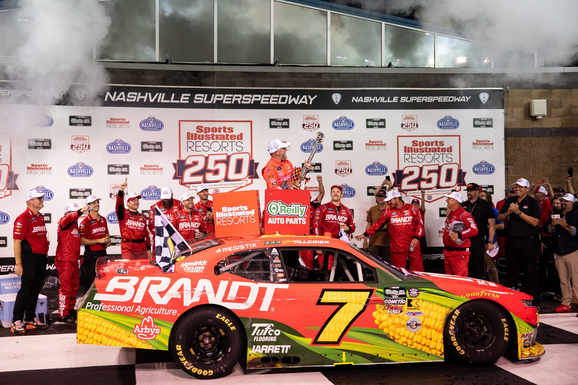 Who won the NASCAR O’Reilly Auto Parts Series race today? Full results from 2026 Sports Illustrated Resorts 250 at Nashville