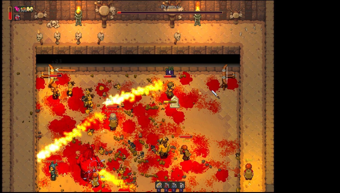 Encounter the bulky boss in the Desert Biome (Image via Three Friends)
