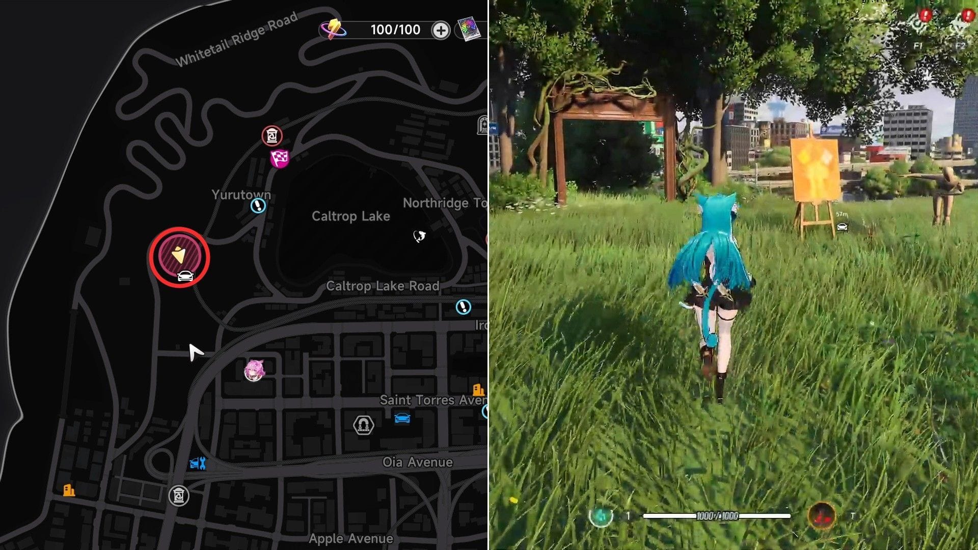 This is not a painting Anomaly Commission's location on the map (Image via Hotta Studio)
