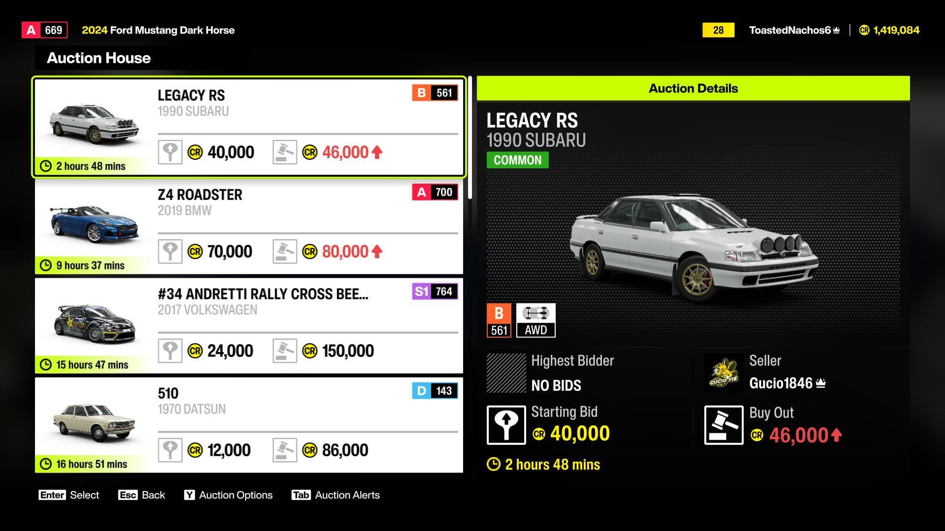 Sell cars at auctions to make money in Horizon 6(Image via Sportskeeda Gaming || Xbox Game Studios)