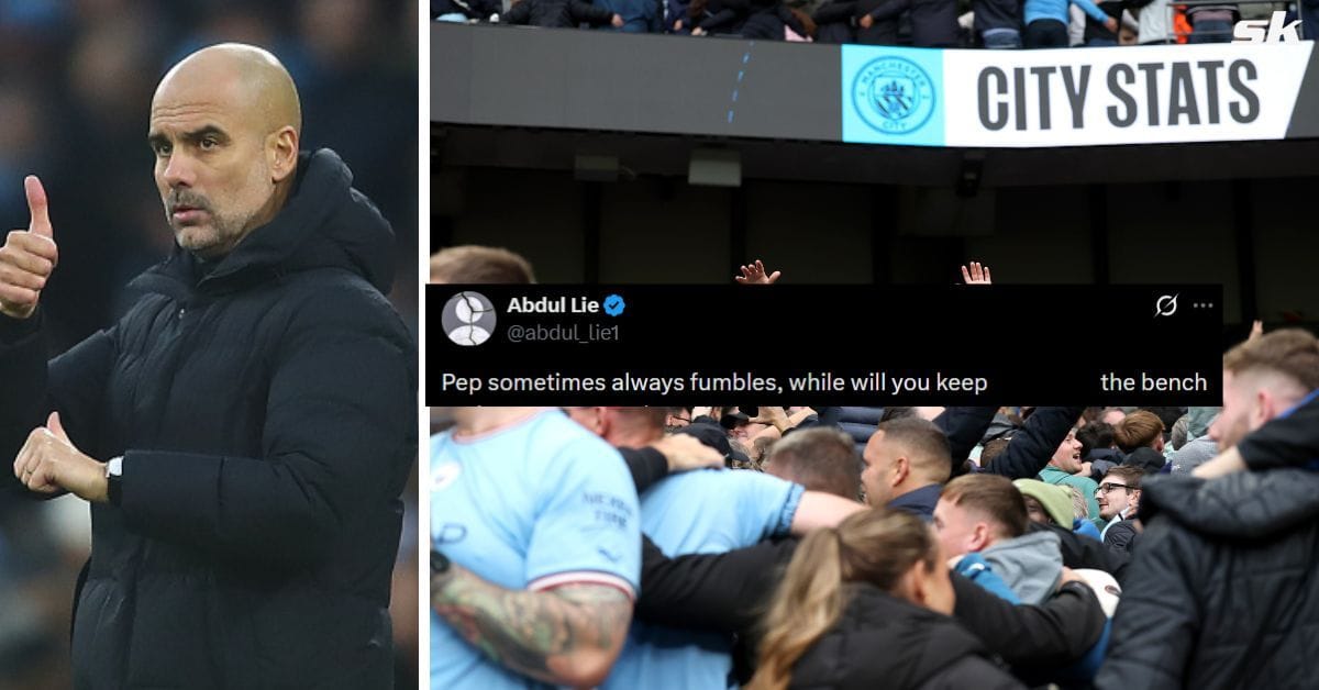 "Is a bit mad", "Why Pep, tell me why" - Fans unhappy as Manchester City star left on the bench for FA Cup final clash against Chelsea