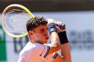 Juan Manuel Cerundolo in action at the 2026 French Open (Source: Getty)