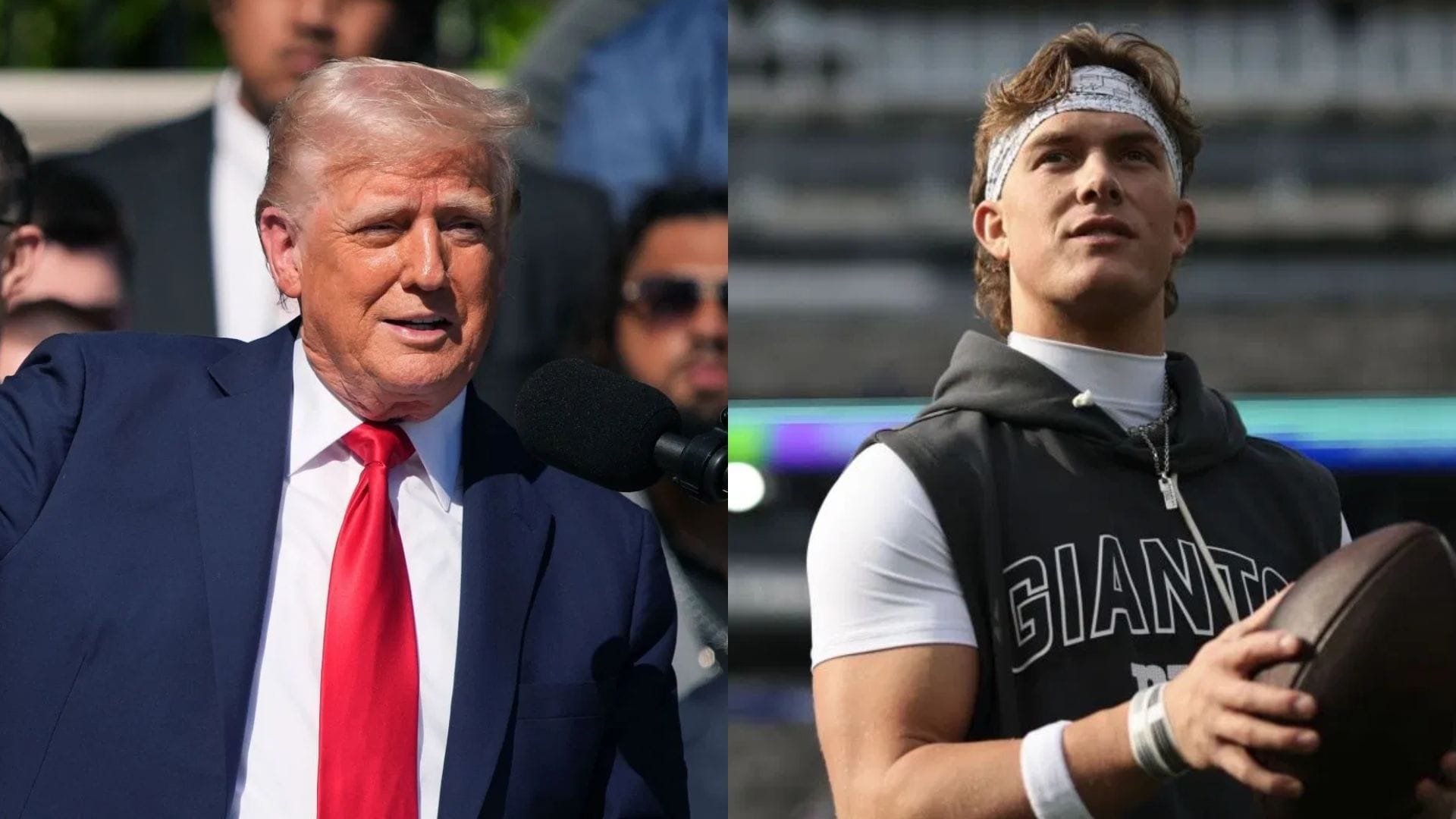 Donald Trump makes feelings known on Jaxson Dart being "harassed" for introducing POTUS
