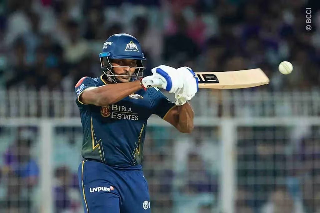 Sai Sudharsan scored an unbeaten half-century in GT's IPL 2026 clash against KKR (Image via X/@IPL)