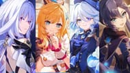 Skirk, Escoffier, Furina, Mona (Image via HoYoverse)