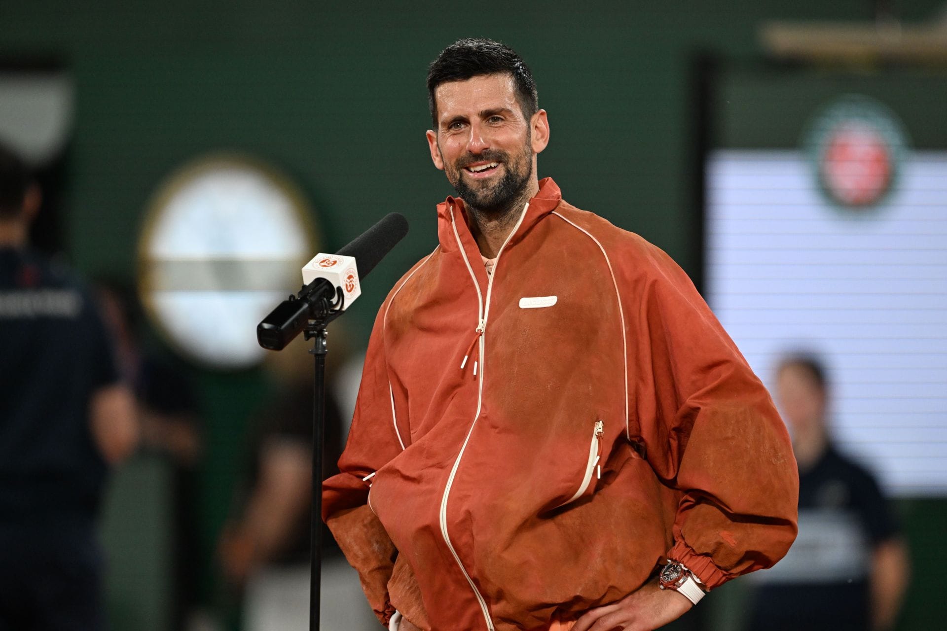 WATCH: Novak Djokovic's daughter Tara & son Stefan make French Open 1R win extra special with on-court celebration