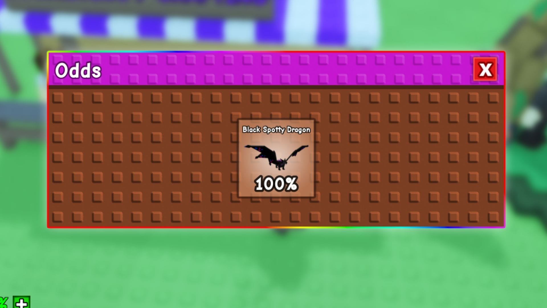 The Black Spotted Dragon (Image via Roblox)