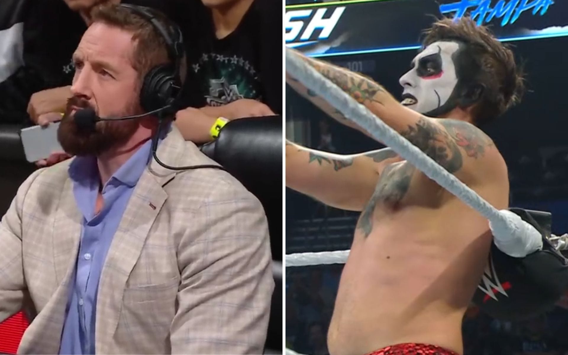 "What happened to the industry I love?" - Wade Barrett crashes out on commentary after the Danhausen reveal at WWE Backlash 2026