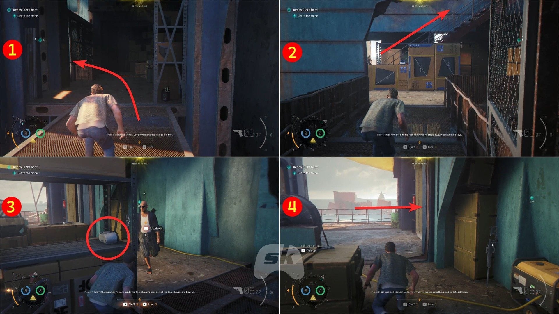 Reach the crane this way (Image via Sportskeeda Gaming || IO Interactive)