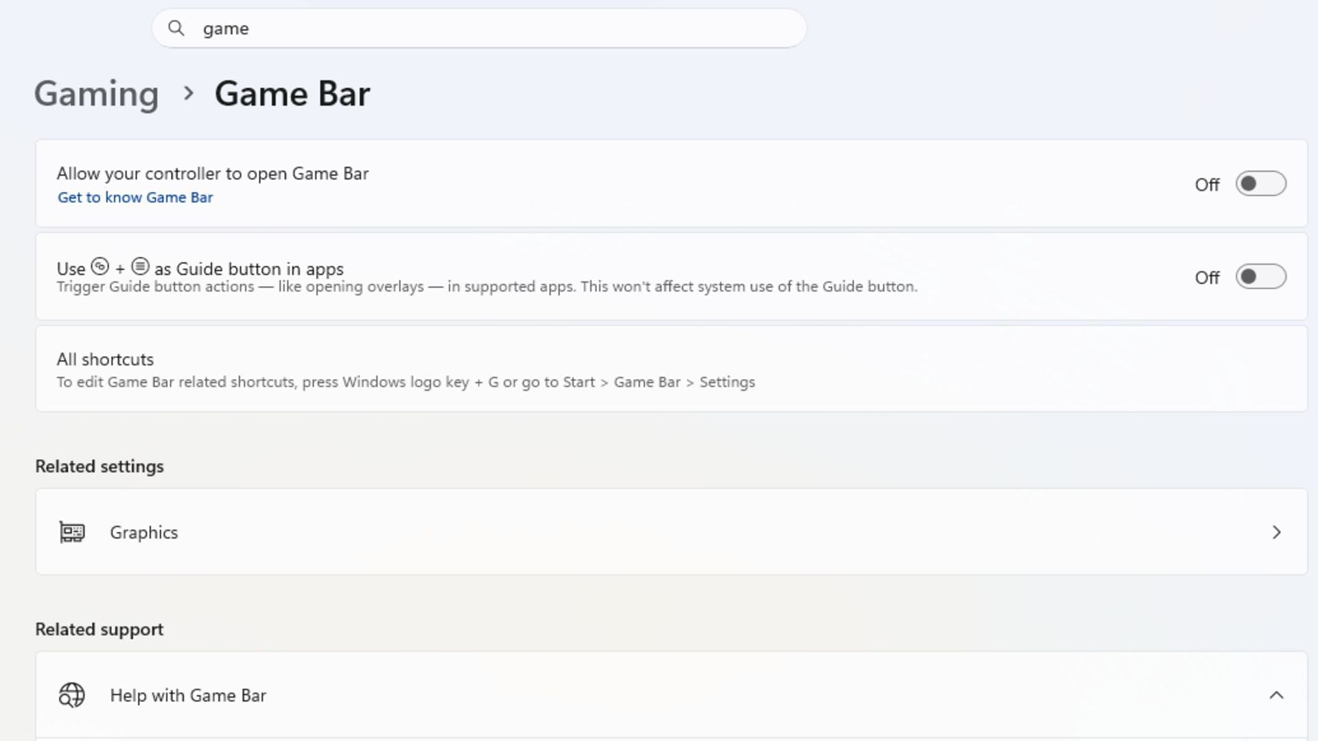 Head to Game Bar (Image via SK Gaming)