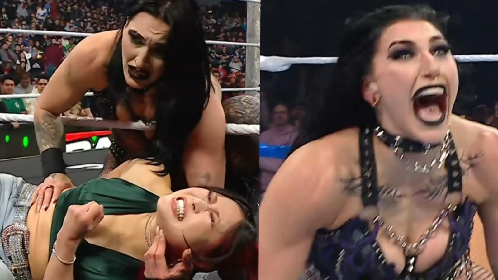 Rhea Ripley reacts to unfortunate incident involving IYO SKY on WWE RAW