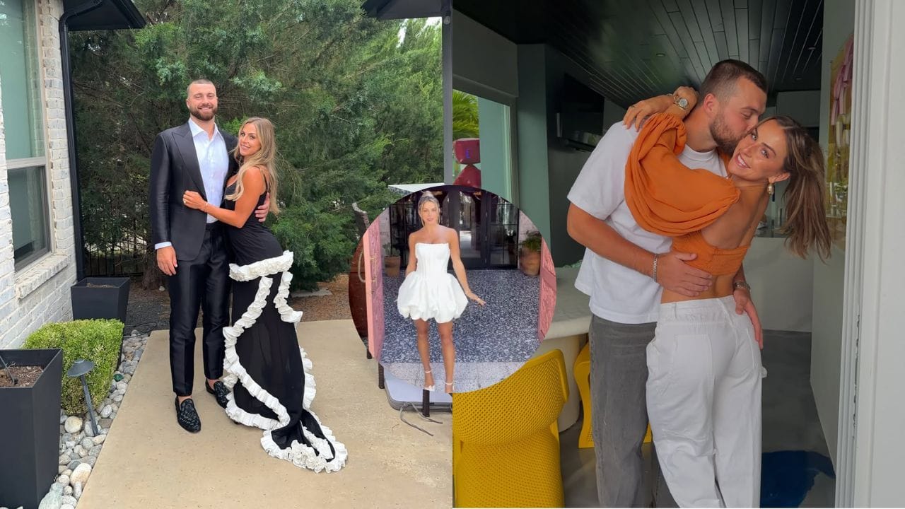 WATCH: Jake Ferguson’s fiancée Haley Cavinder "can't wait to be Mrs. Fergy" as she shines in balloon dress for bridal shower