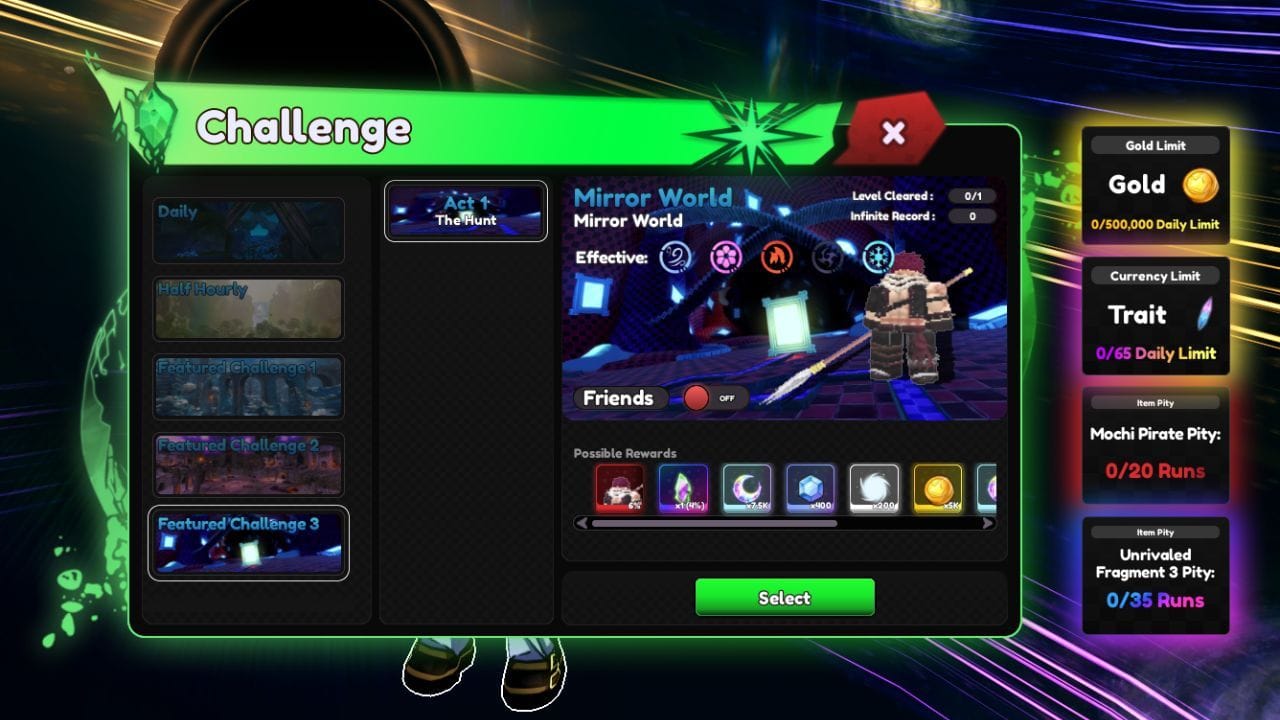 Unrivaled Fragment 3 (Image via Roblox)