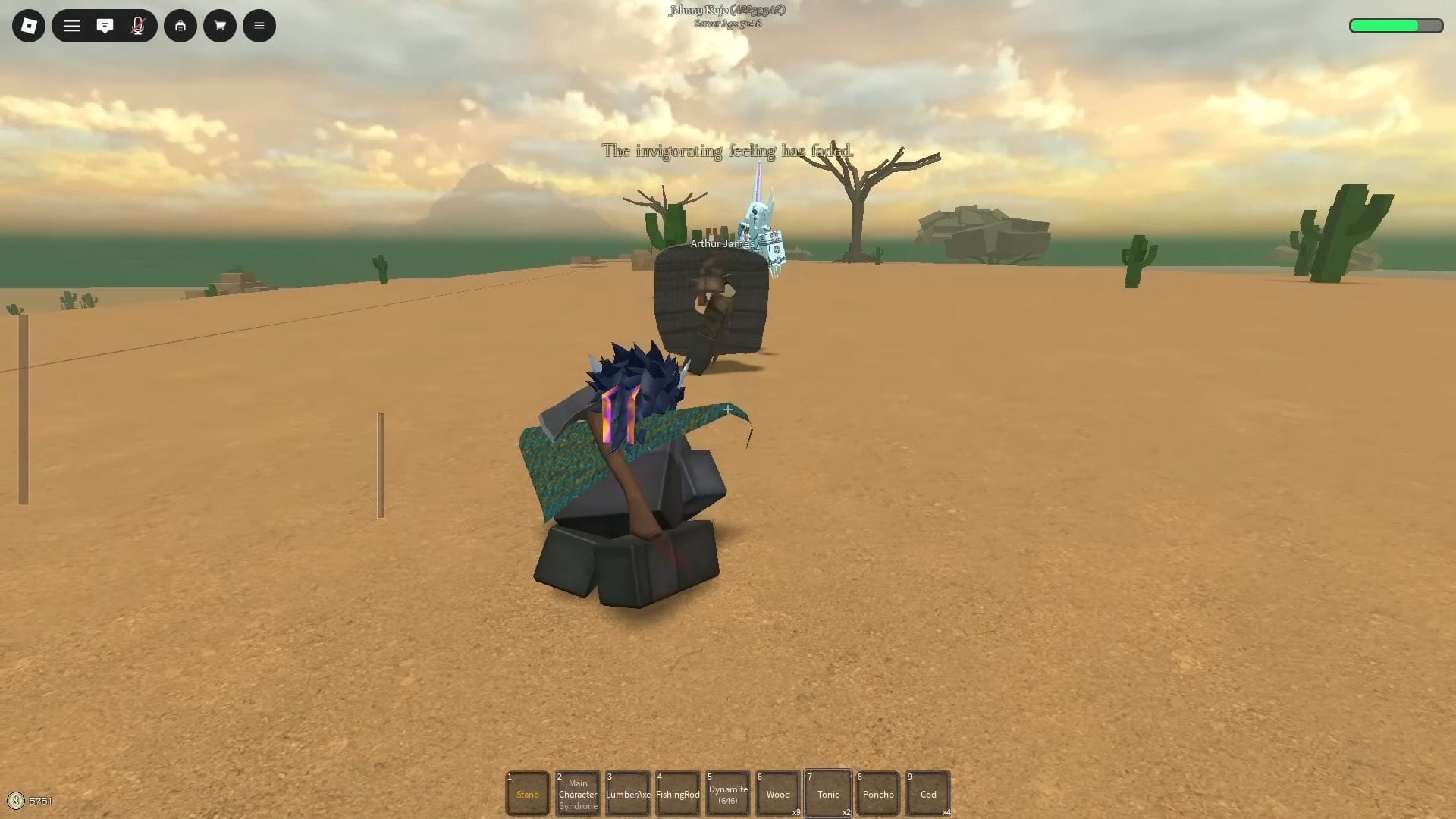 The Reworked D4C in action (Image via Roblox || YouTube/@JozuRBX)