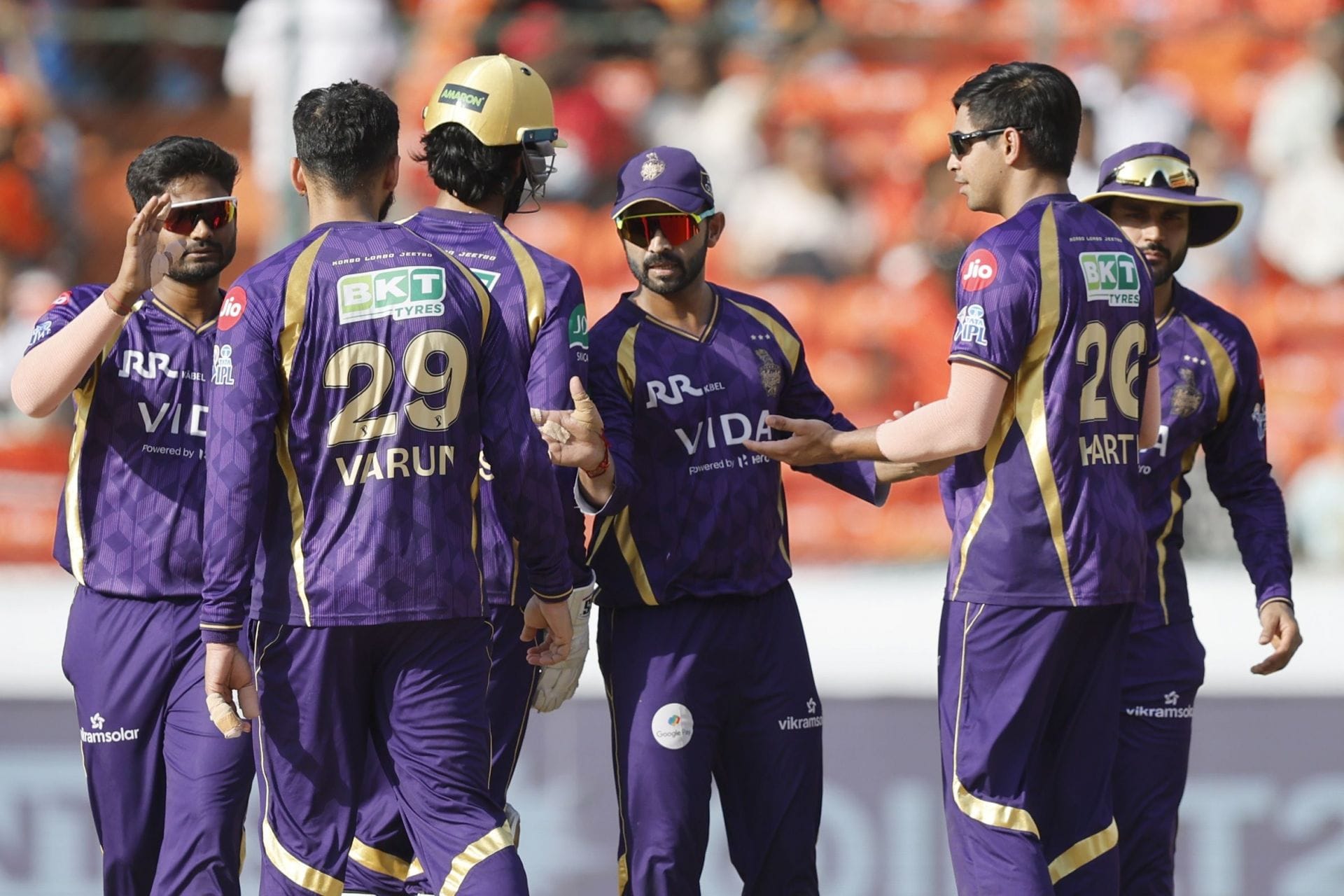 KKR have won four of their first 11 league games in IPL 2026 (Image via X/@IPL)