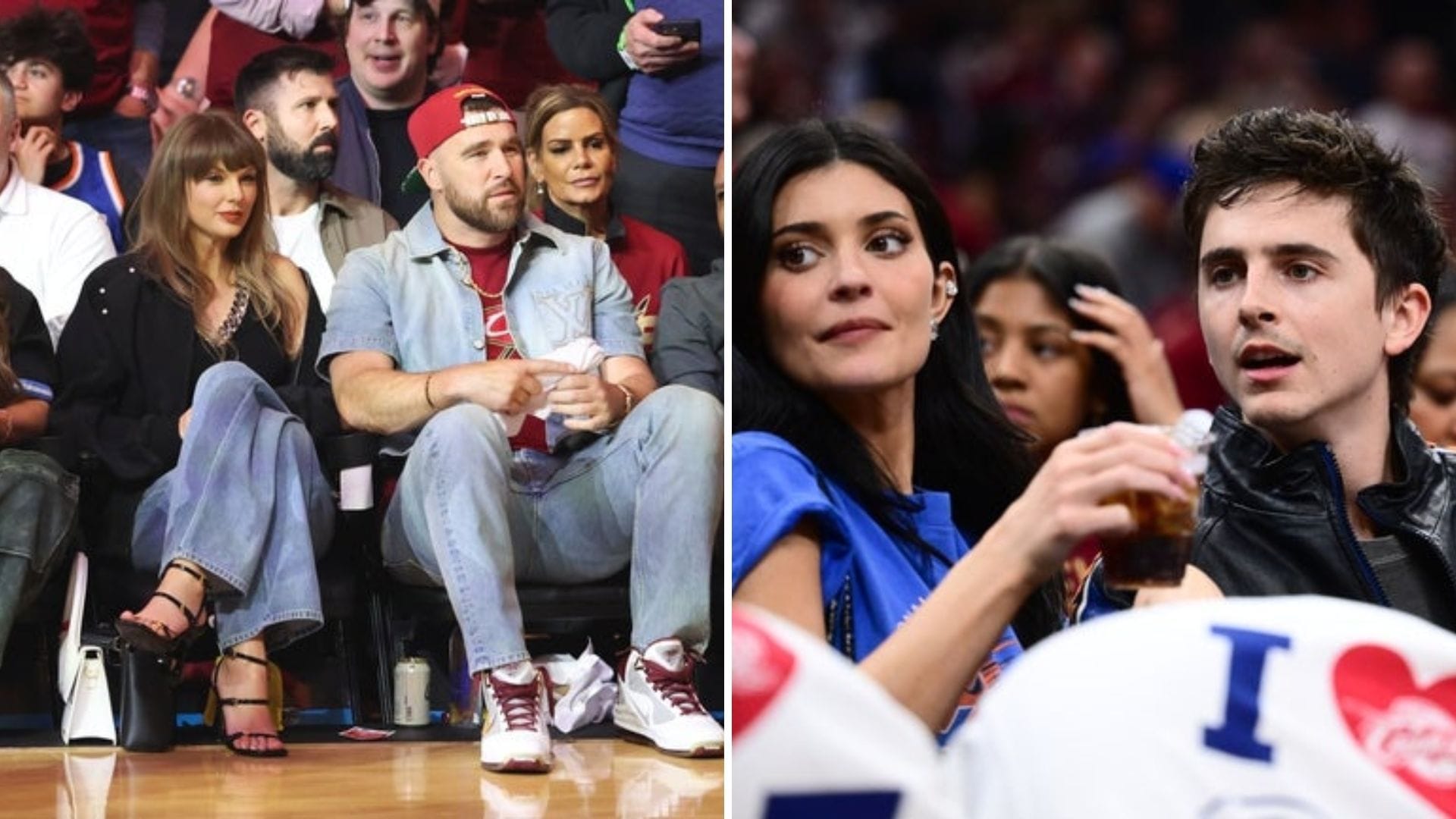 “Delusional dreams”: Swifties overpower Kylie Jenner x Timothee Chalamet > Taylor Swift x Travis Kelce narrative after Knicks vs. Cavs playoff game