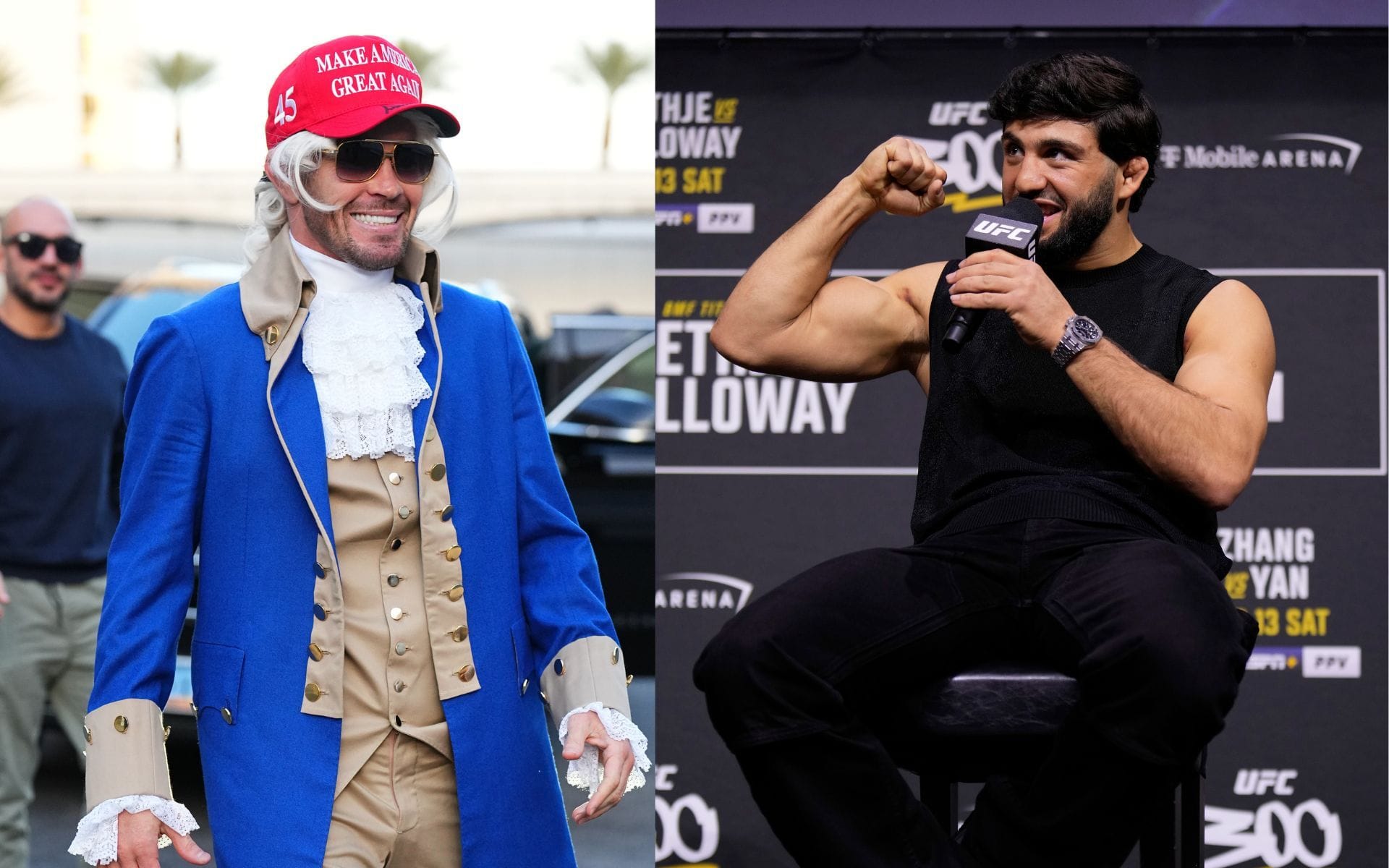 "Bring that little jezebel Nina Drama" - Colby Covington and Arman Tsarukyan square off in tense RAF 9 aftermath, matchup date revealed