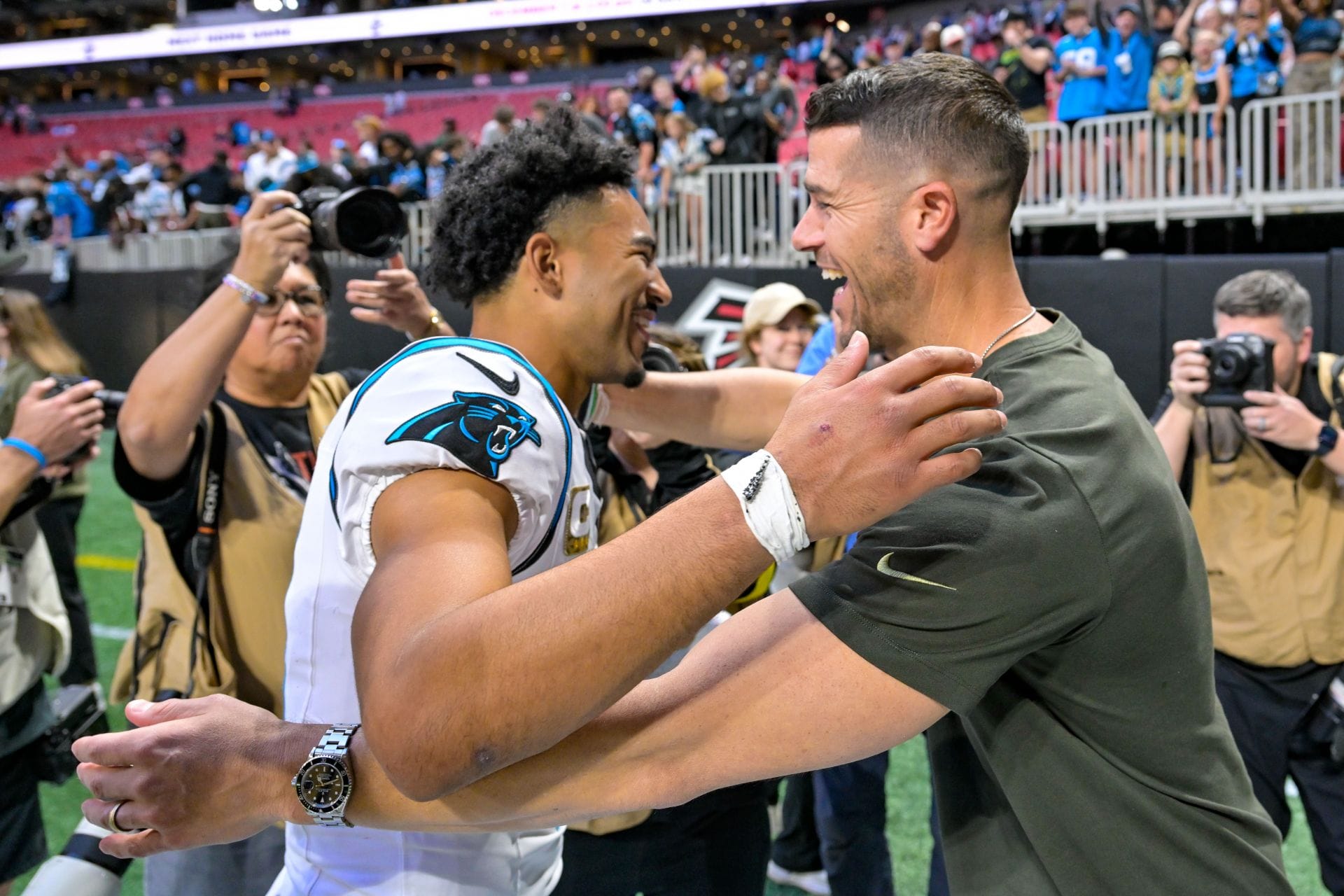 “Bryce Young drowned in foot of water”: NFL fans react to Dave Canales-led Panthers’ “pathetic” practice in heavy rain at OTAs