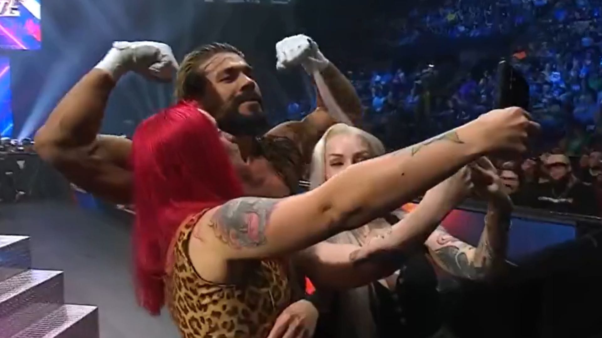 Andrade kissed by two women on AEW Dynamite; their identities revealed