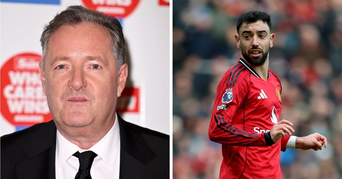 "Absolute travesty" - Piers Morgan furiously reacts as Manchester United captain Bruno Fernandes wins award ahead of Arsenal star