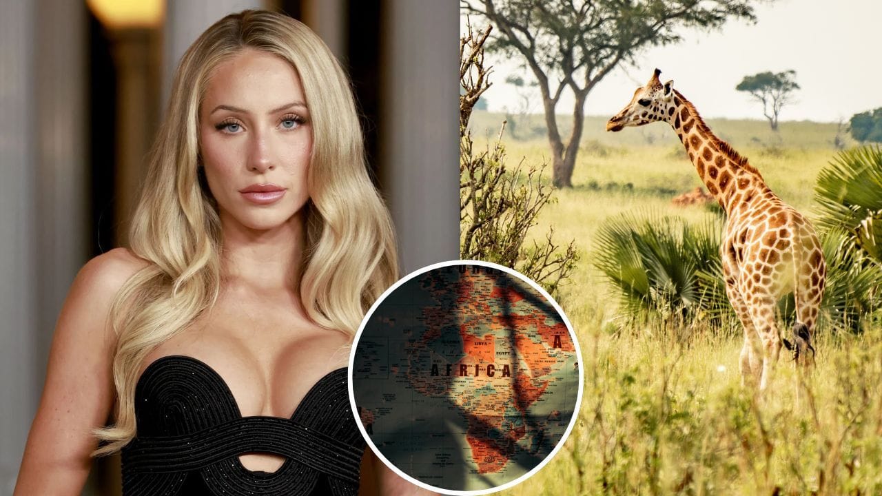 PICS: Alix Earle poses in open-knit bikini set amid African wilderness for SI Swimsuit model's first print cover