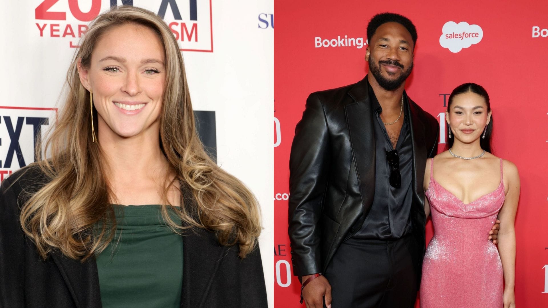 Myles Garrett's viral PDA moment with GF Chloe Kim receives honest reaction from Kylie Kelce