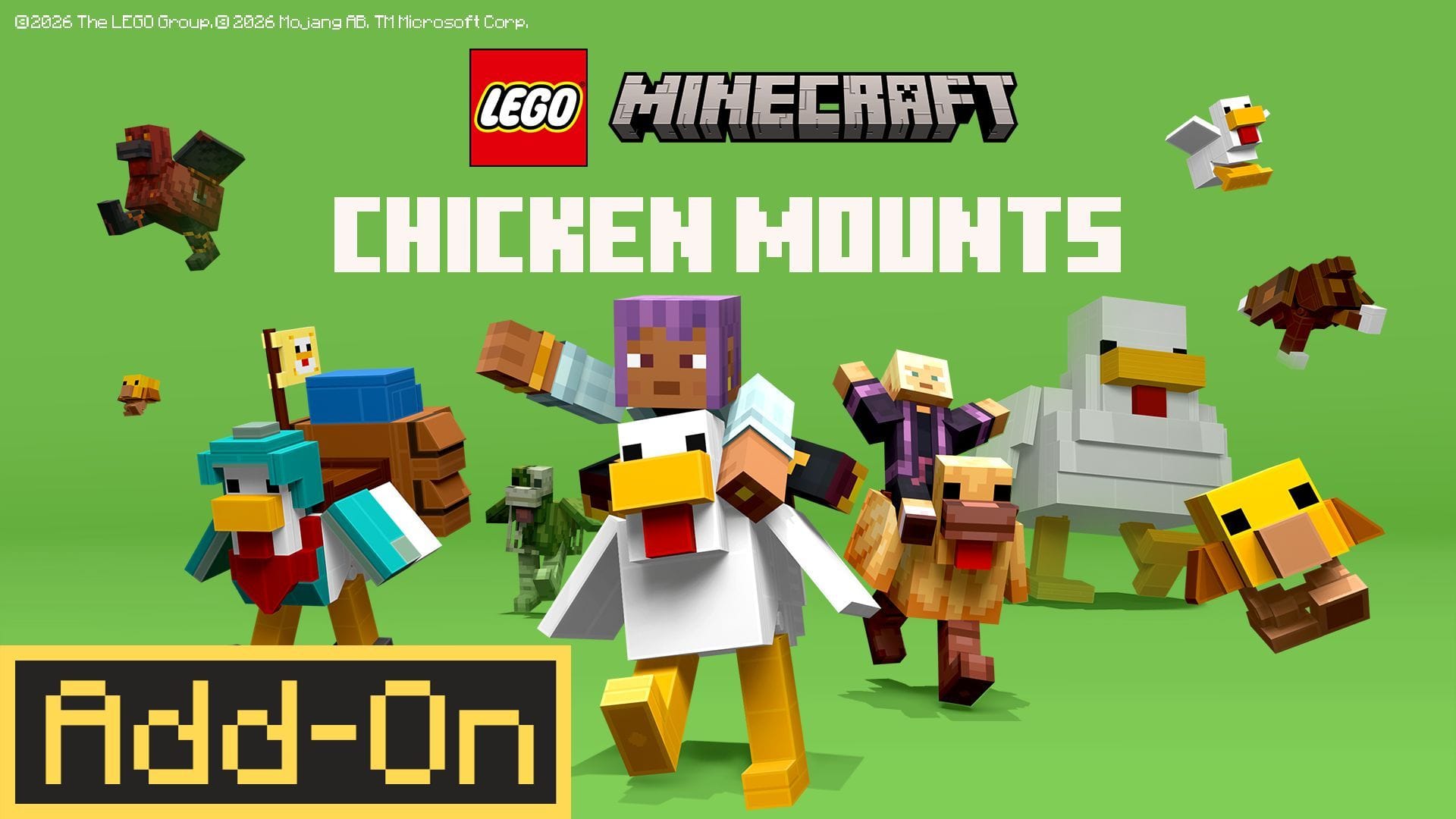 Chicken Mounts add-on is free on Bedrock Edition (Image via Mojang Studios)