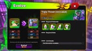 Evolve Triple Threat (Evolved) with Unrivaled Fragments (Image via Roblox)