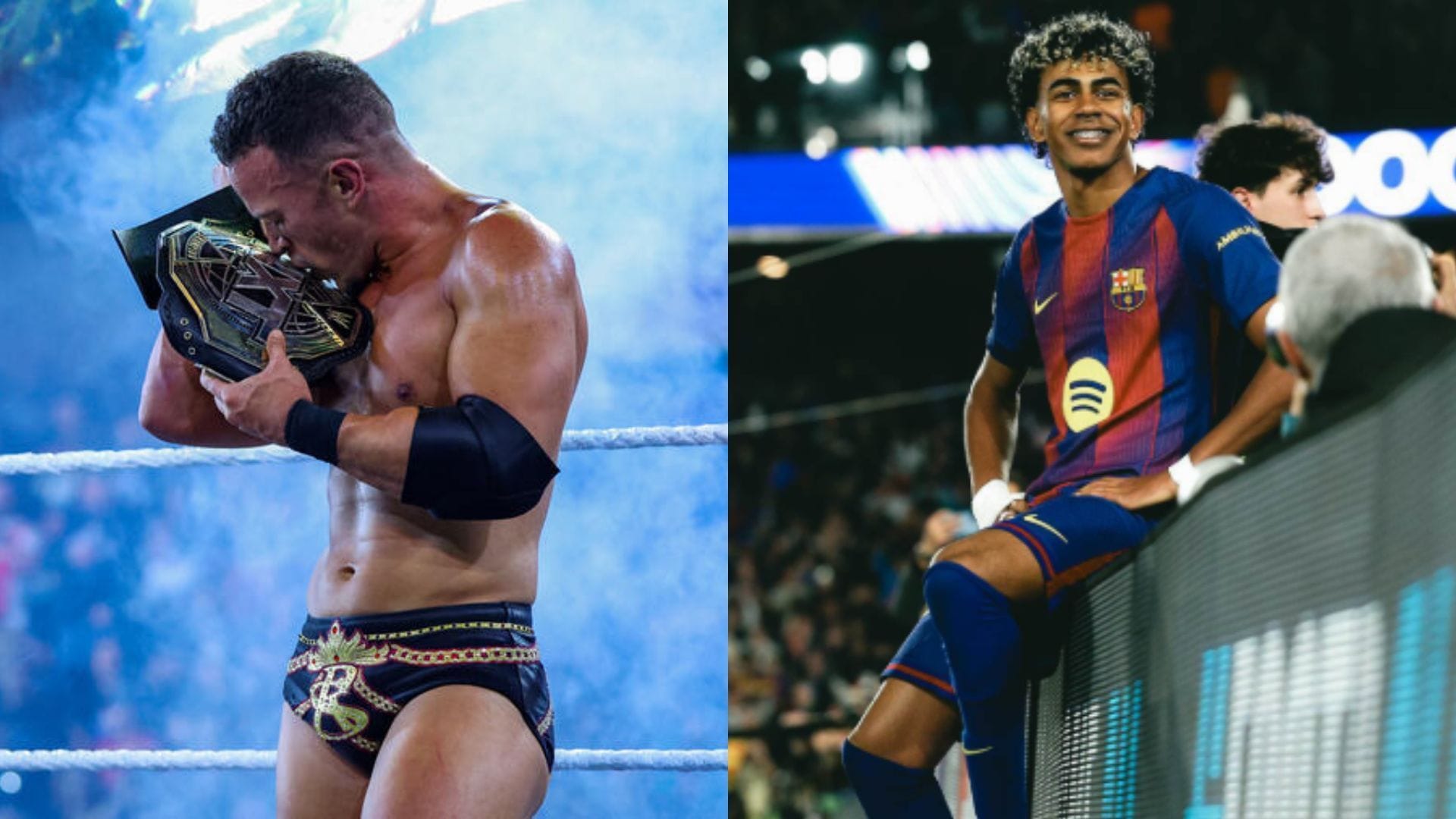 Ricky Saints gives a shoutout to Lamine Yamal after WWE SmackDown in Spain