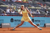 Mirra Andreeva in action at the 2026 Madrid Open (Source: Getty)