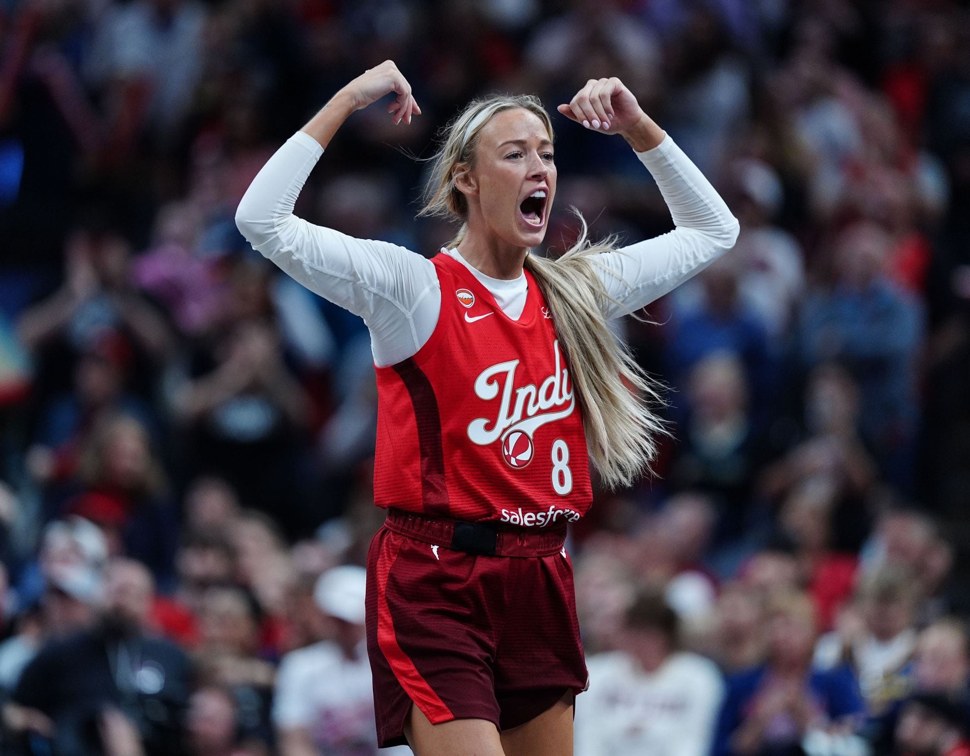 "Last I Did This Was Against My 2-Year-Old Niece": Sophie Cunningham Slams Fans For Picking On Her Animated Celebration For Blocking a Shot&nbsp;