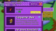 The Carpenter Bee in Royal Jelly Shop (Image via Roblox || Grow a Garden Wiki)