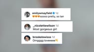 Baker Mayfield's wife Emily compliments Annah Tagovailoa's tan (Image Credit: Annah @Instagram)