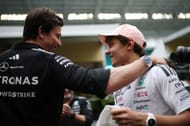Toto Wolff and Andrea Kimi Antonelli of Mercedes AMG Petronas F1 Team. Source: Getty