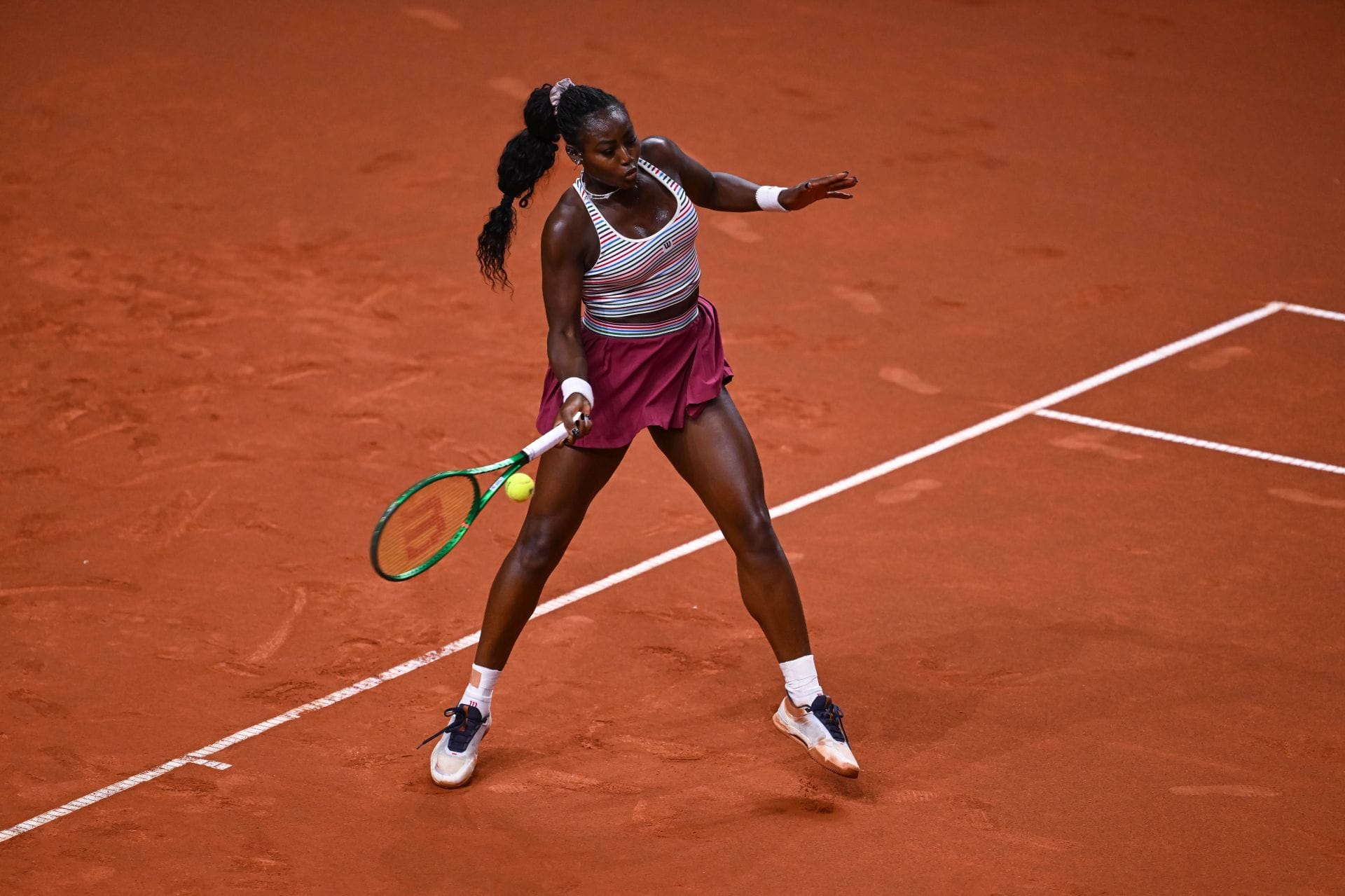 Alycia Parks at the Porsche Tennis Grand Prix 2026. (Source: Getty)
