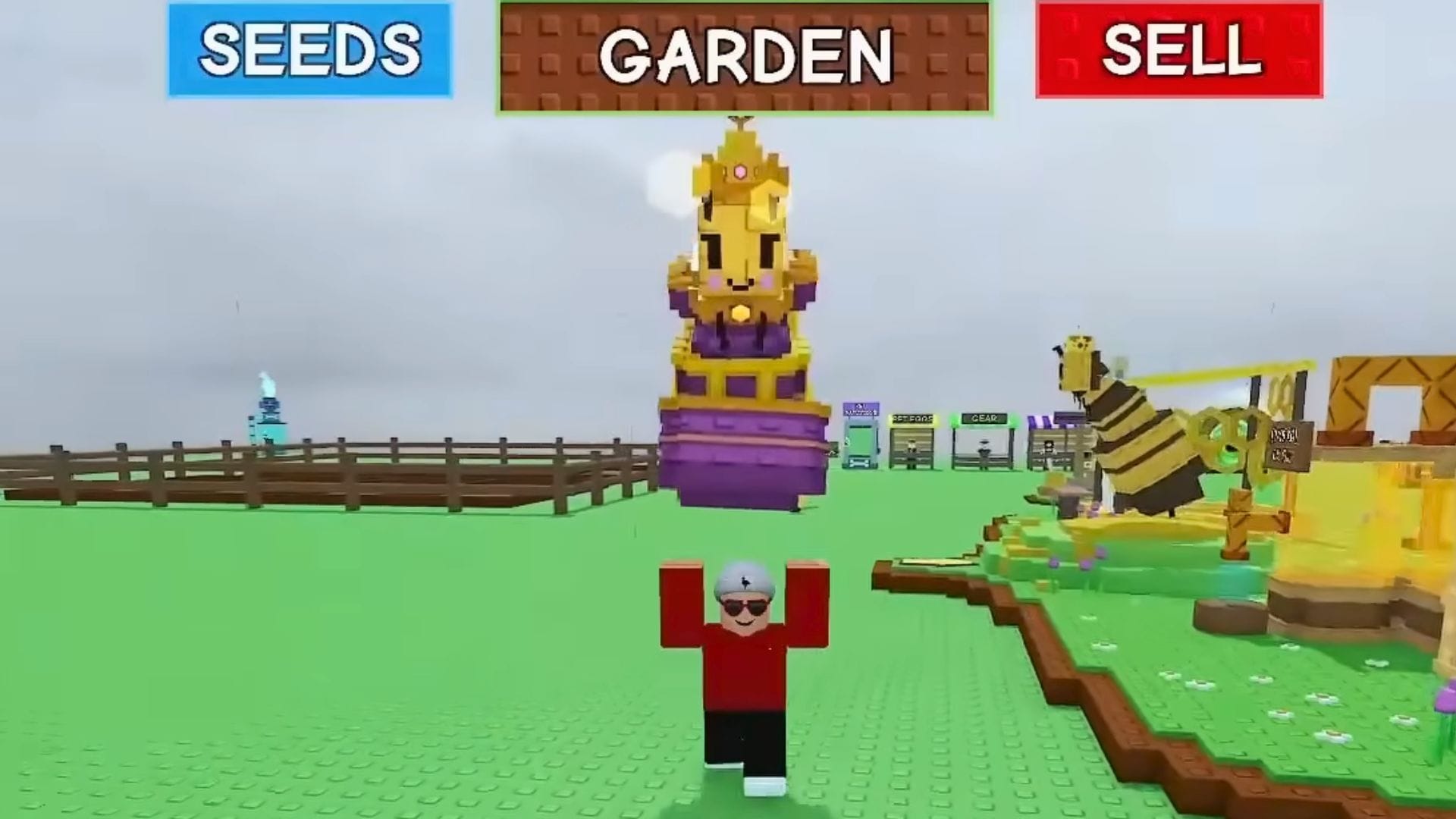 The Empress Bee pet (Image via Roblox || YouTube/@codezzyrbx)